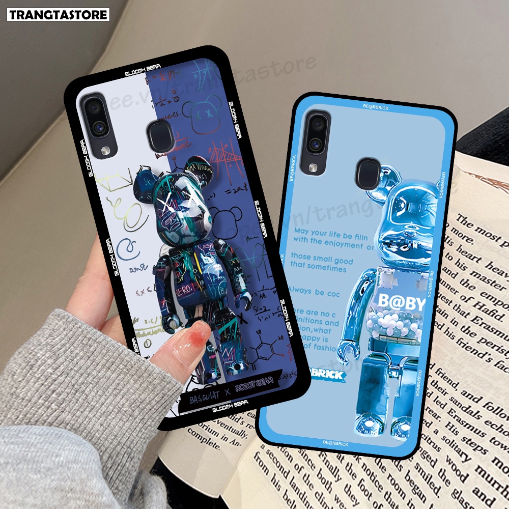 Ốp lưng Samsung A20 - A30 - M20 in hình gấu Bearbrick,Mountain,xanh,đen,đỏ giá rẻ