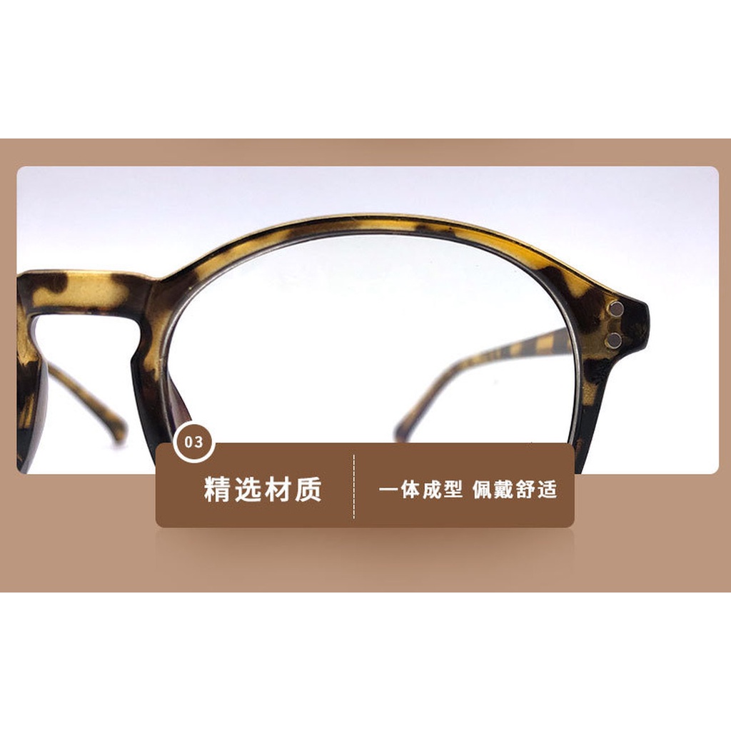 (AIMURUSI) COD Mắt Kính Gọng Oval Thời Trang Hàn Quốc Cổ Điển