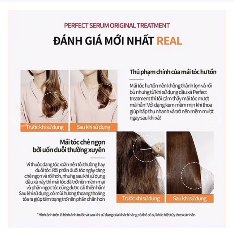 Dầu Xả Tóc Mise En Scene Perfect Serum Treatment phục hồi hư tổn