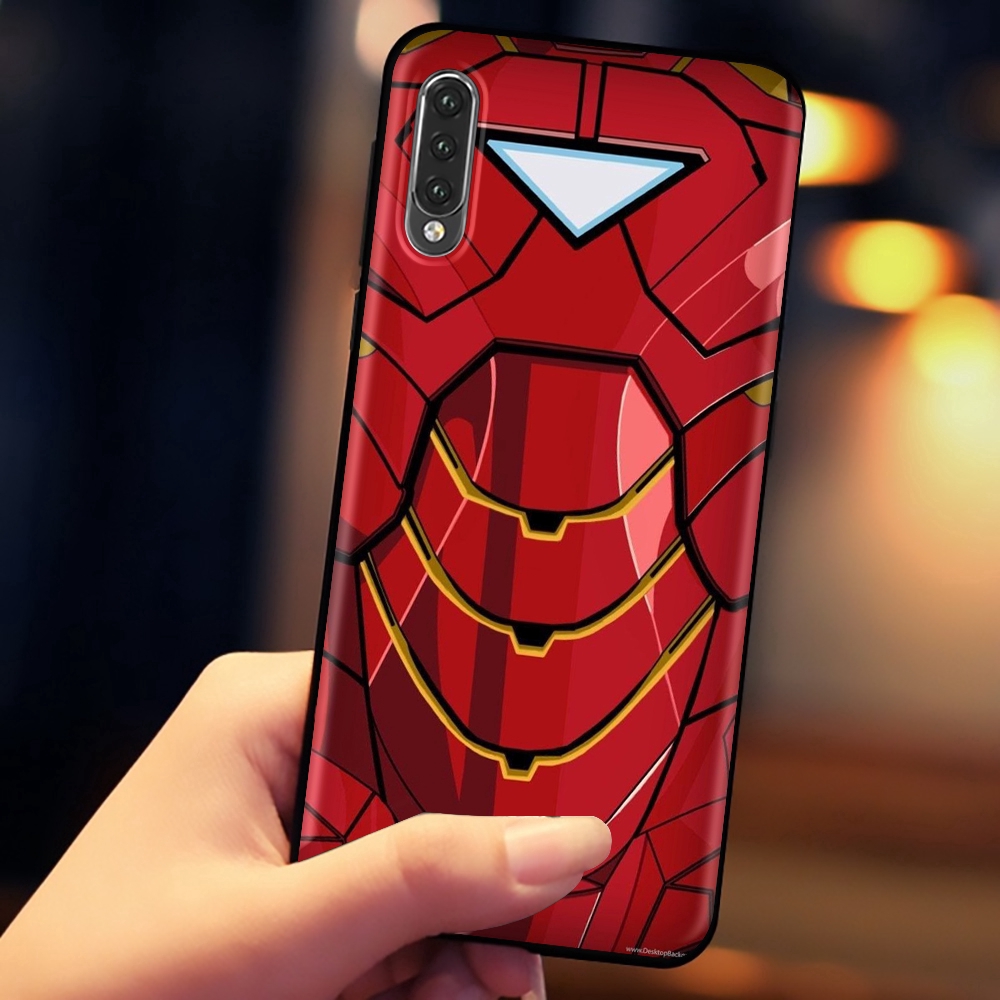 Ốp điện thoại mềm in hình 078 Marvel Iron Man cho Xiaomi Mi A1/5X A2/6X 6 8 9 9se MAX 3 F1 Lite