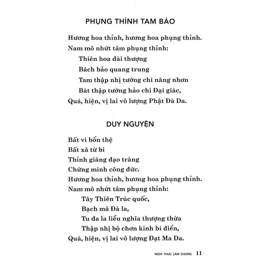 Sách Nghị Thức Lâm Chung