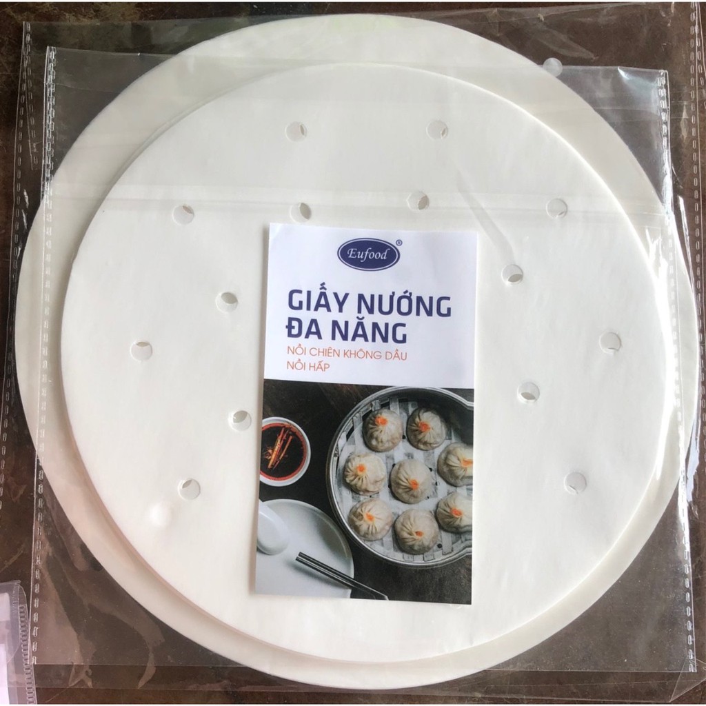 Giấy Nướng Đa Năng Hình Tròn Đục Lỗ Thành Công Gói 100 Tờ