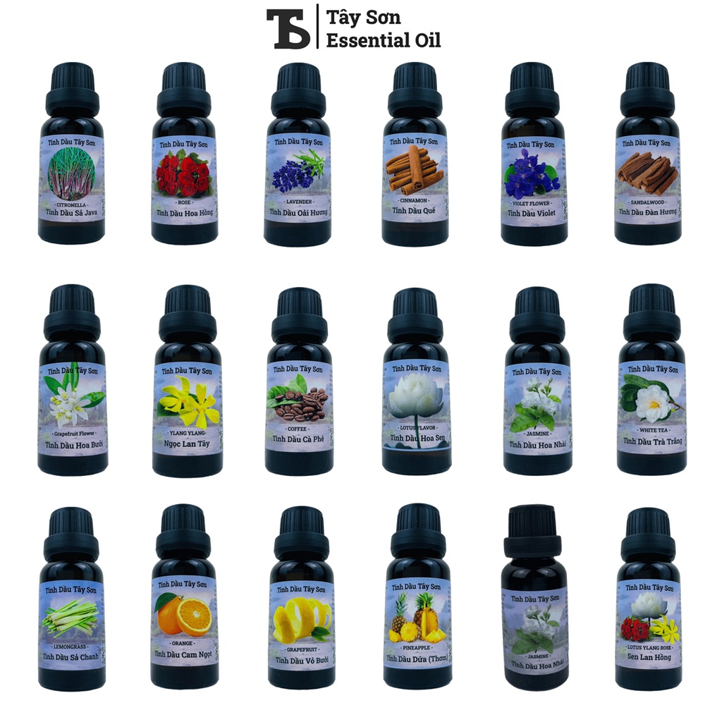 MUA 1 TẶNG 1 _ Lọ 20ML Tinh Dầu Sả, Sả Chanh, Bạc Hà, Hoa Bưởi Tự Nhiên Nguyên Chất Thơm Nhà Đuổi Muỗi Sạch Khuẩn