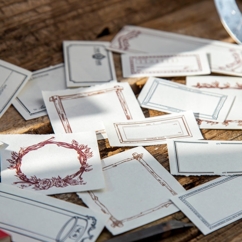 50 Tấm giấy ghi chú phong cách vintage độc đáo DIY