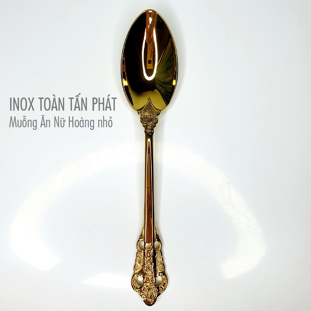 Muỗng Ăn Inox Hoa Văn Nữ Hoàng nhỏ - INOX 304