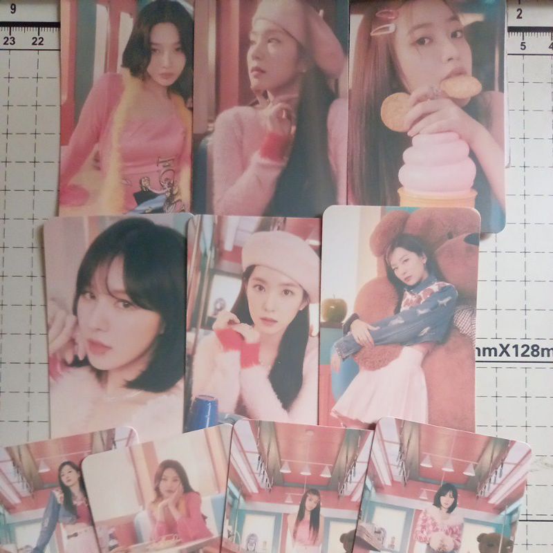 Set 10 card giấy bo góc in 2 mặt ảnh nhóm Red Velvet - SMCU EXPRESS