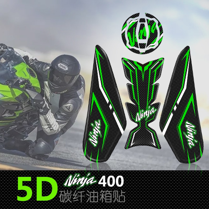 Miếng Dán Bảo Vệ Nắp Bình Xăng Xe Mô Tô kawasaki ninja 400 5d Bằng Sợi carbon Cao Cấp