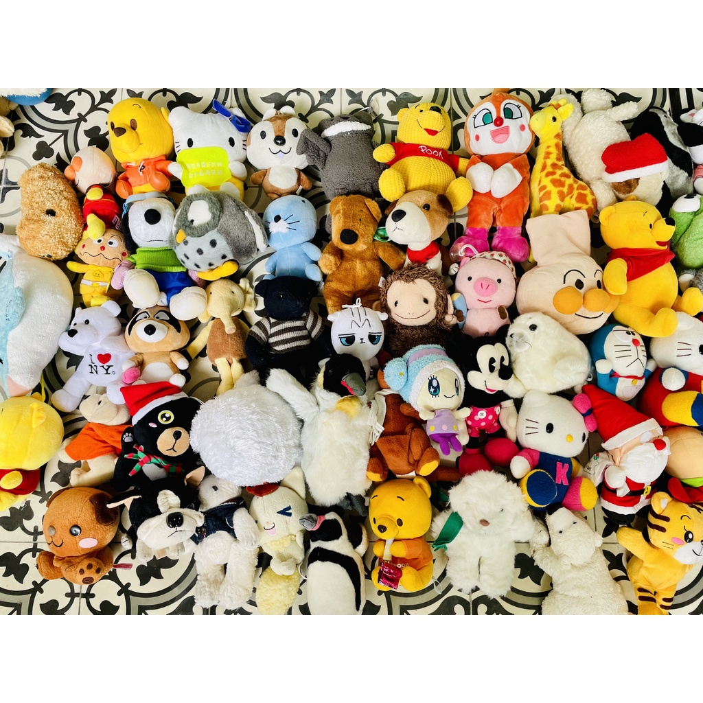 Gấu bông giá rẻ 2hand size 5-25cm 6k 12k mẫu giao ngẫu nhiên đọc kỹ mô tả