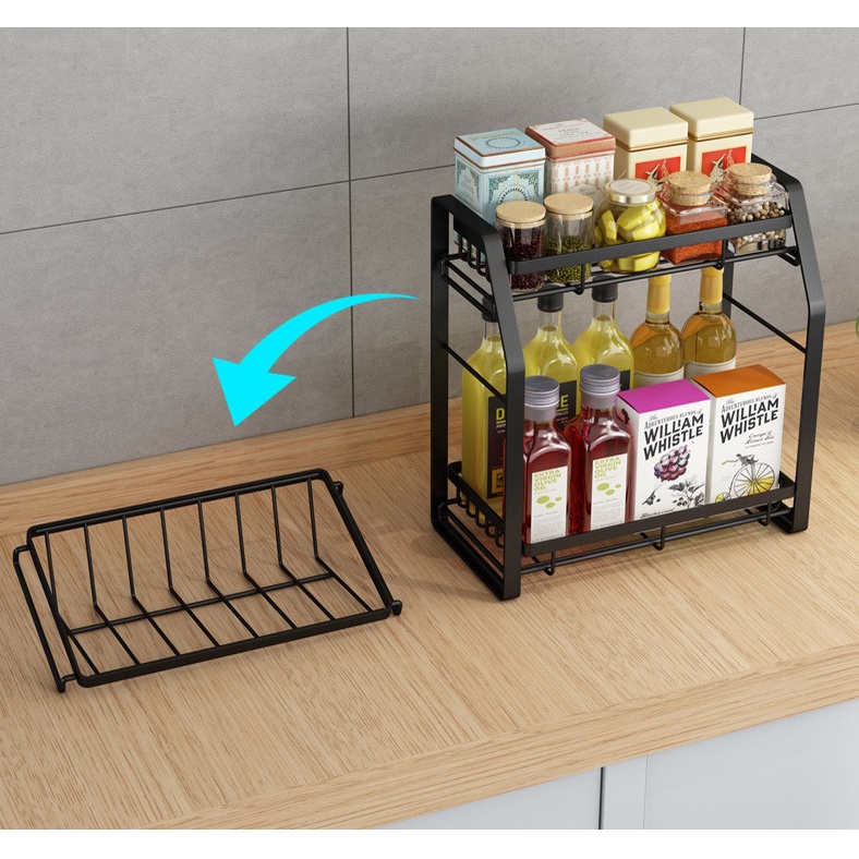 Kệ Gia Vị 3 Tầng Lắp Ghép Tiện Dụng