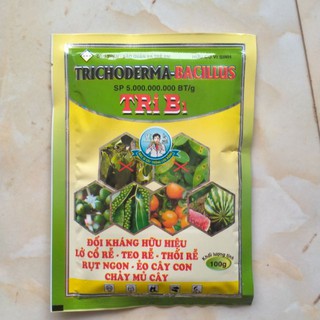 Trichoderma Bacillus 100gr - chế phẩm vi sinh kháng nấm