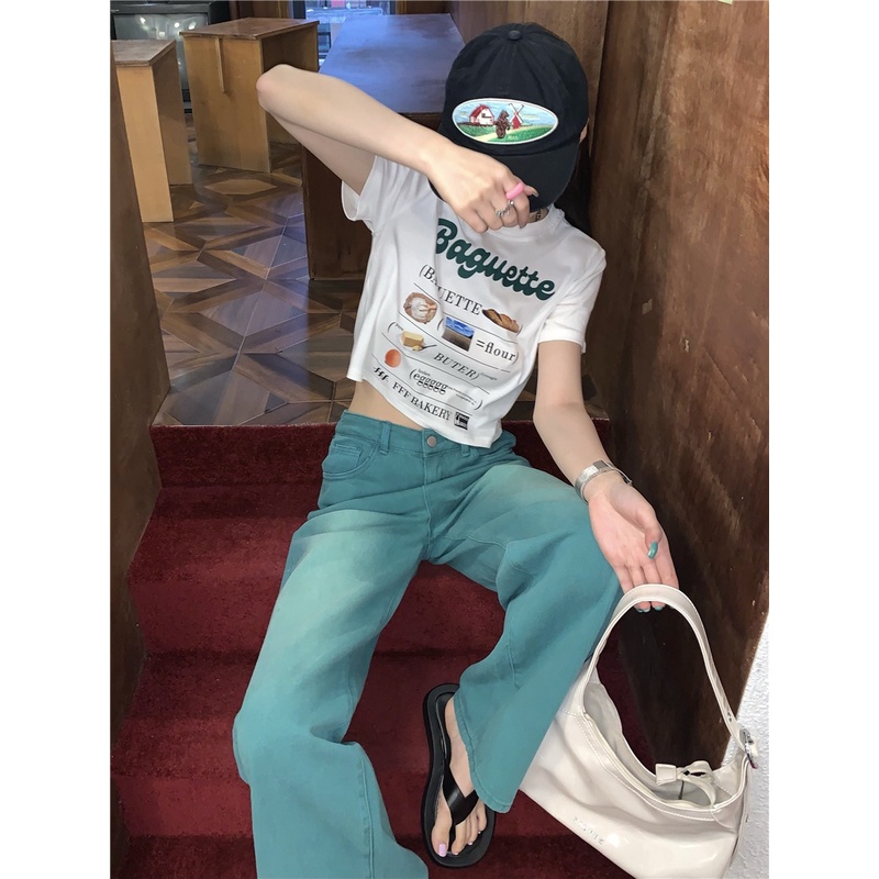 Áo Thun Nữ Ngắn Tay In Chữ 51087 Thời Trang