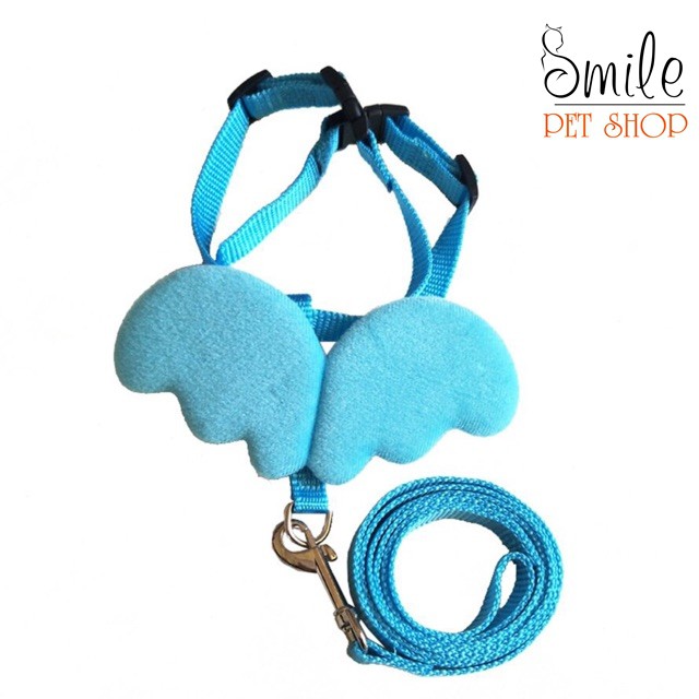 Dây dắt kèm yếm hình đôi cánh thiên thần cho chó mèo, thú cưng - Smile Pet Shop