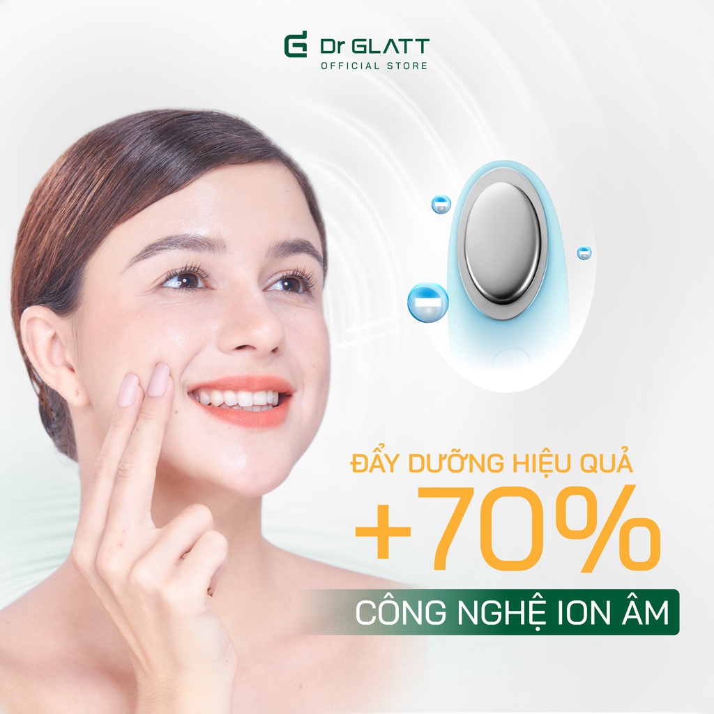 Máy rửa mặt sạch sâu tẩy trang đẩy tinh chất massage mắt DR GLATT DUA FIT PRO