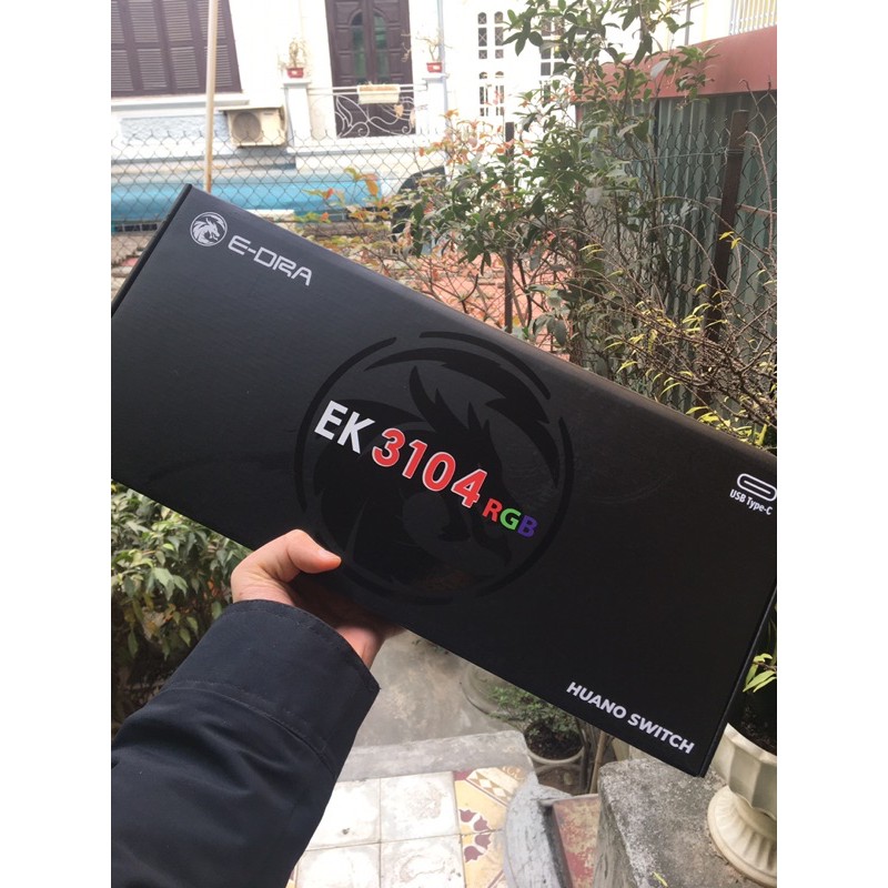 Bàn Phím Cơ Gaming🎮FREESHIP🎮 E-DRA EK3104 RGB 2021 (Huano Switch/Type C/Cherry Stab) - Hàng chính hãng BH 24 tháng | BigBuy360 - bigbuy360.vn