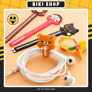 Dây Quấn Buộc Tai Nghe, Cáp Sạc Hình Thú Cute Biki