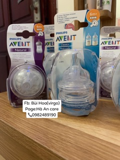 Núm ti thay thế bình sữa Philips Avent Classic
