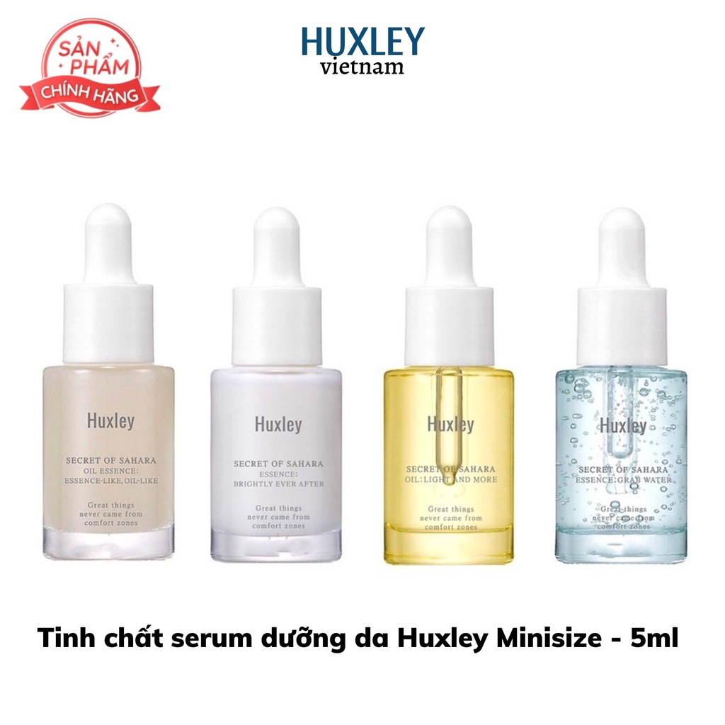 Tinh Chất Serum Dưỡng Da Mặt Huxley Minisize ( chai nhỏ dùng thử ) 5ml - Tách Set