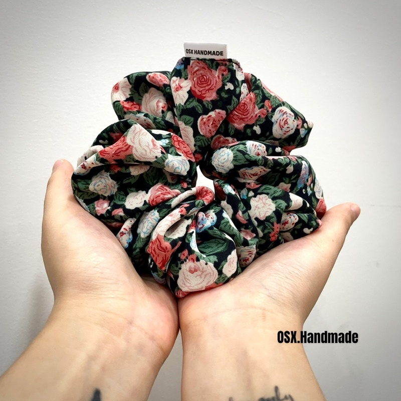 Dây cột tóc Buộc tóc Scrunchie vải Handmade Floral