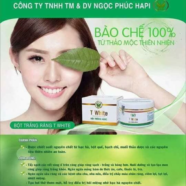 Bột trắng răng T- white