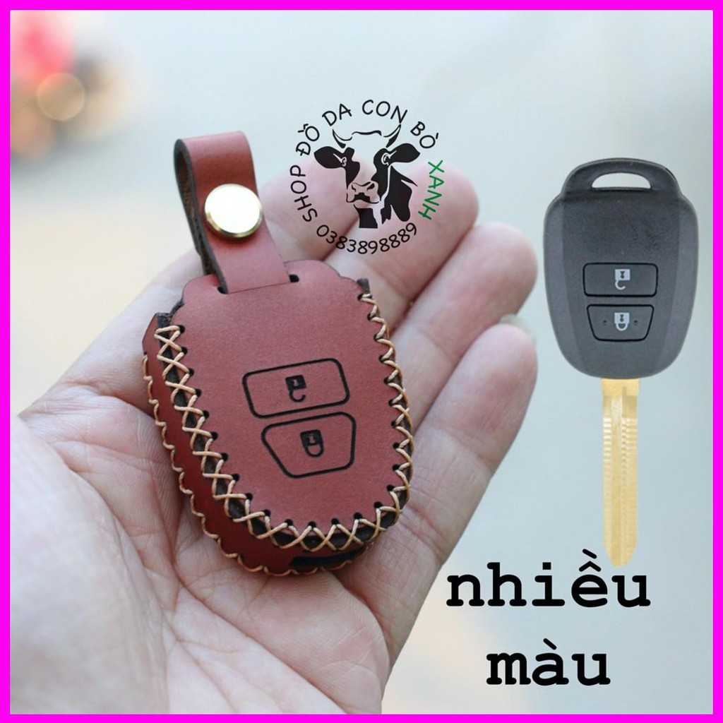 Bao Da Chìa Khoá Toyota Vios, Yaris 2015 Handmade Da Thật 003