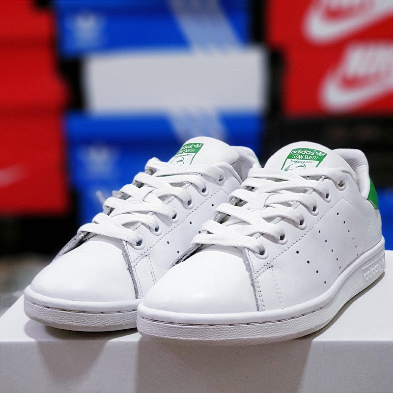 [Adidas giày]Giày thể thao Adidas Stan Smith Green, real 2hand ?