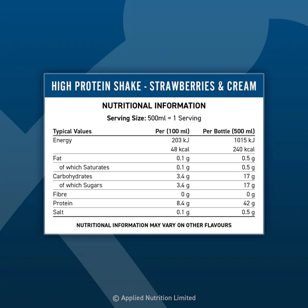 Applied Nutrition High Protein Shake 500ml Sữa Protein NHẬP KHẨU CHÍNH HÃNG UK