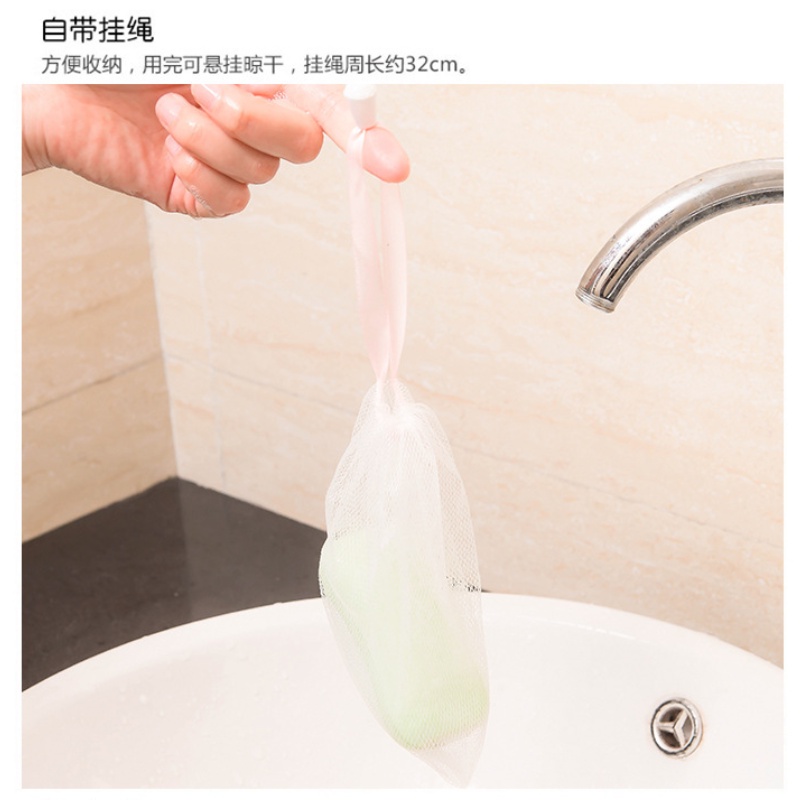 [Hàng mới về] Túi lưới tạo bọt xà phòng rửa mặt làm sạch handmade dịu nhẹ tinh tế