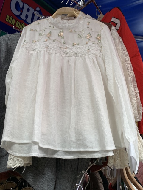 ÁO BABY DOLL ĐŨI ĐÍNH HOA MS12010