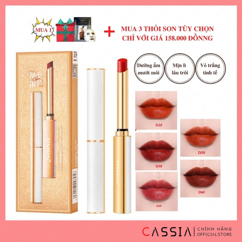 Son lì Nội Địa Trung Da Trắng Lâu Trôi, Lipstick Mềm Mượt, Son Kem Chất Nhung Lì, Lên Tone Chuẩn Tôn Da DMDN