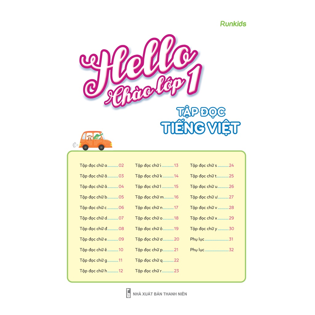 Sách Hello Chào Lớp 1 - Tập Đọc Tiếng Việt