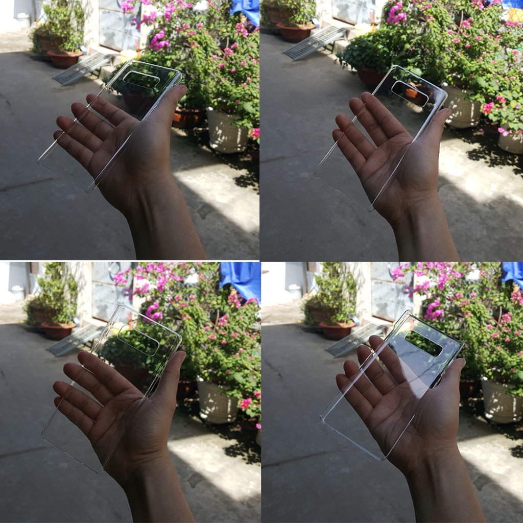 Ốp lưng Samsung Galaxy Note 8/9/Note 10 Plus/S10 Plus clear cover trong suốt, không ố vàng