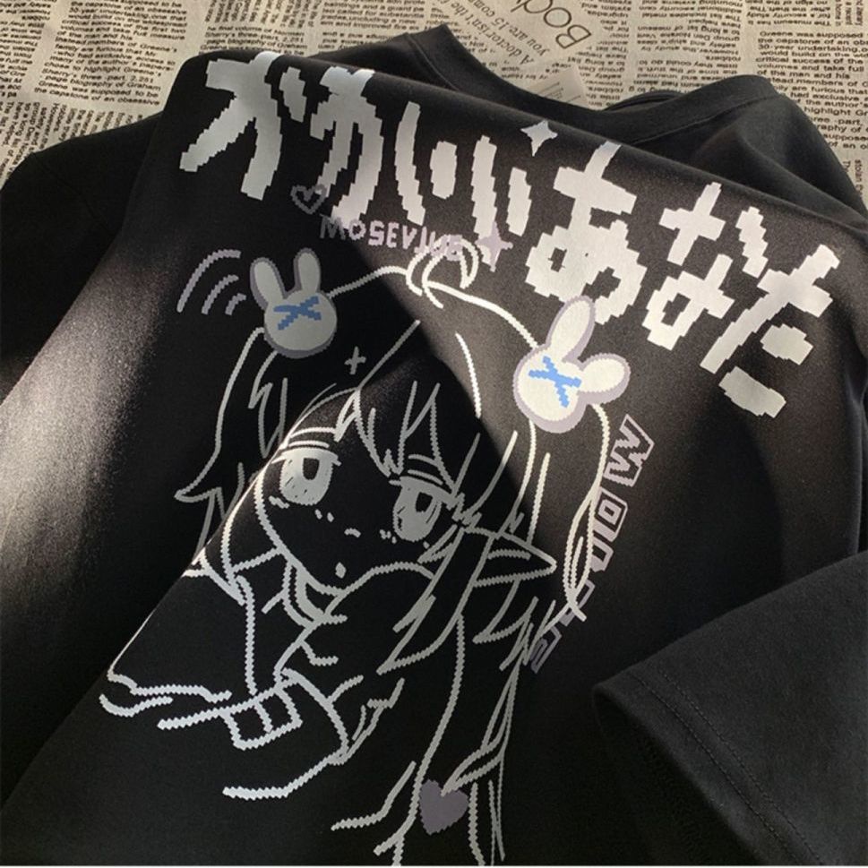 Áo Thun Tay Ngắn Dáng Rộng Phong Cách Hip Hop Thời Trang Mùa Hè Cho Nam Và Nữ