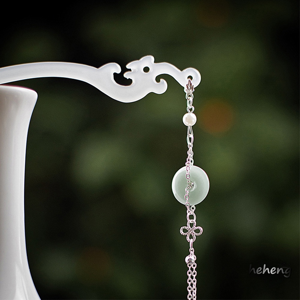 Trâm Cài Tóc Phối Tua Rua Bằng Nhựa Resin Phong Cách Vintage Thanh Lịch Dành Cho Nữ Mặc Đầm Sườn Xám