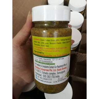 Ớt Muối Ấn Độ Priya Green Chilli Without Garlic