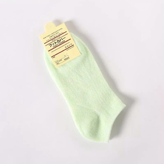 Tất nữ Cotton cổ ngắn basic *