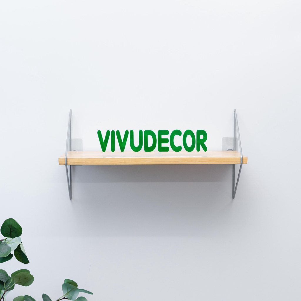 Kệ treo tường VIVUDECOR KT03 100% gỗ thông NewZealand
