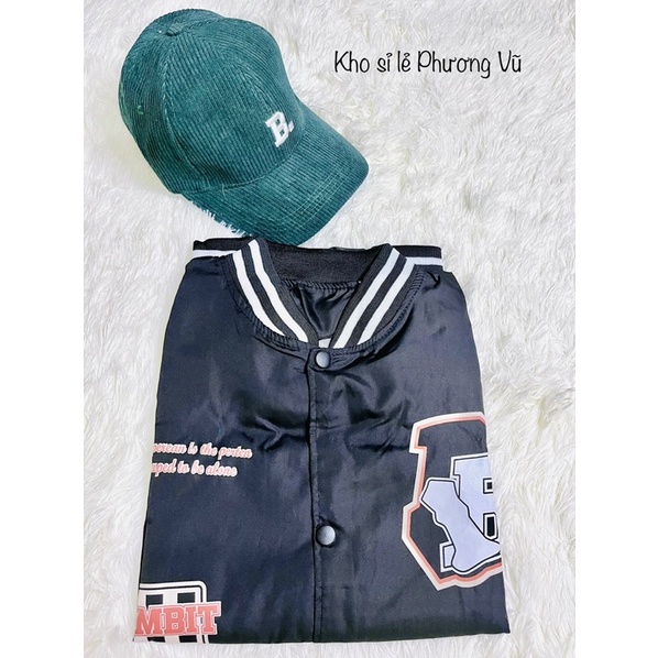 Áo khoác dù BOMBER màu đen GAMBIT 89 CHỮ 2 lớp sang chảnh LOCAL BRAND UNISEX FORM RỘNG.