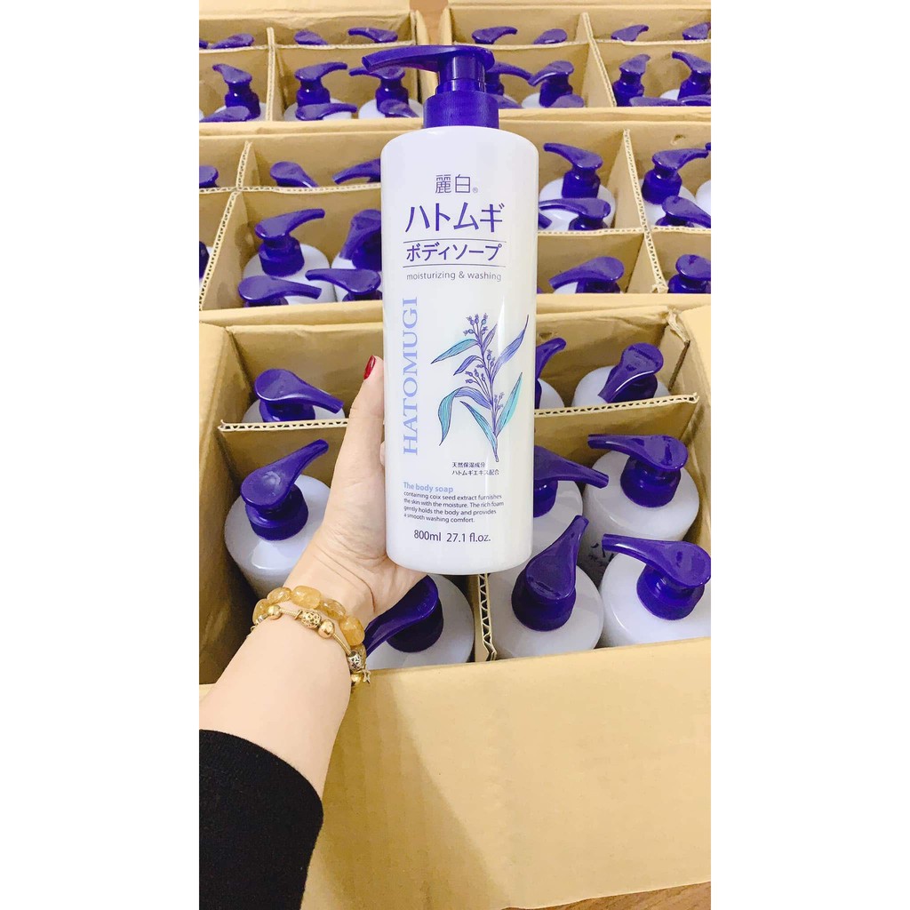 Sữa tắm dưỡng ẩm trắng da Hatomugi Moisturizing Washing , Sữa Tắm Ý Dĩ Hatomugi | BigBuy360 - bigbuy360.vn