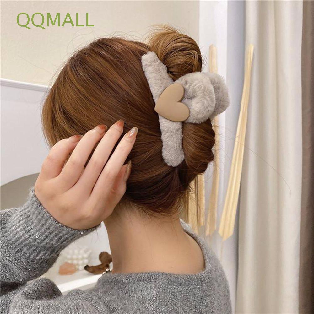 Kẹp Tóc Phối Lông Nhung Phong Cách Vintage Ngọt Ngào Cho Nữ