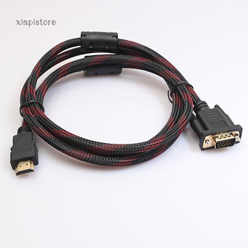 Dây cáp chuyển đổi cổng HDMI đực sang VGA HD-15 đực 15 Pin