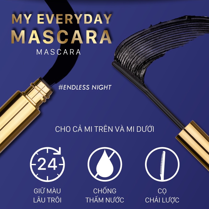 Mascara Browit My Everyday Dài Mi Chống Thấm Nước 5.5g