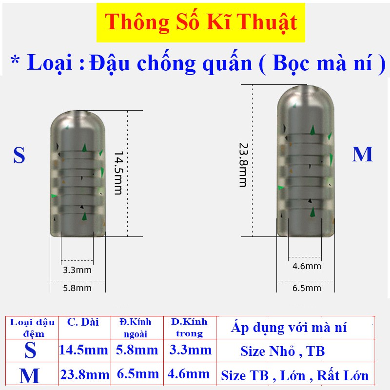 Bộ Đệm Bọc Chì Làm Trục Săn Hàng Tiện Lợi PK42