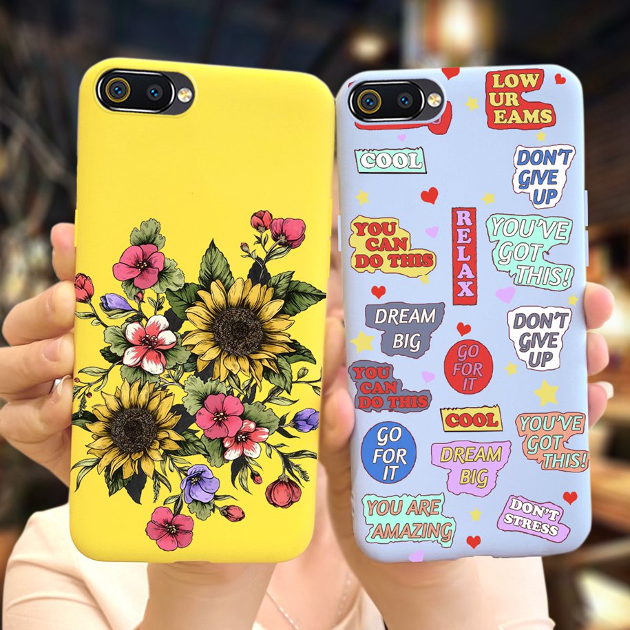 Ốp Điện Thoại Silicon Mềm Hình Hoa Thời Trang Cho Oppo A1K Realme C2 RMX1941 OPPOA1K CPH1923
