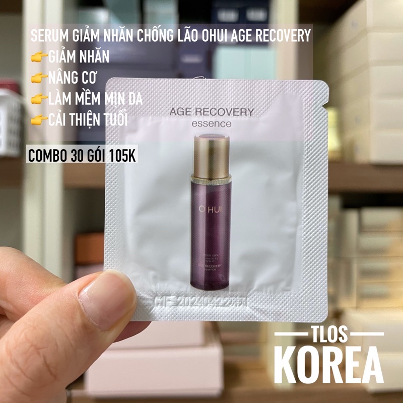 10/30 Gói Tinh Chất Ohui Recovery Essence 1Ml Gói Tinh Chất Ohui Tím Giảm Nhăn, Ngừa Lão Hóa [Date 2025]