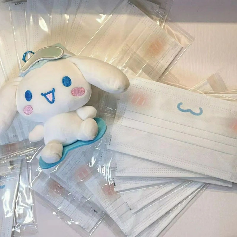 Set 10 Khẩu Trang 3 Lớp Họa Tiết Hoạt Hình Dễ Thương Dành Cho Người Lớn