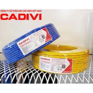 50 mét dây điện đôi mềm 2 lớp vỏ cadivi 2x2.5mm vcmo 2x50/0.25