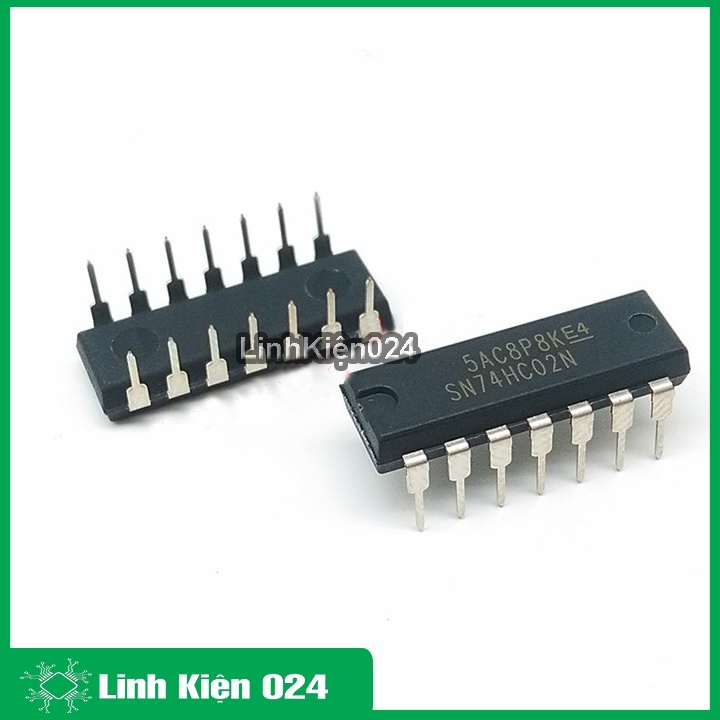 IC chức năng 74HC02 chân cắm DIP14 dùng cho mạch logic điện tử