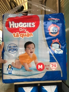 BỈM HUGGIES TÃ QUẦN M74