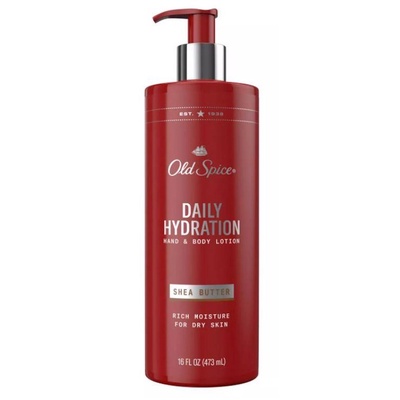 Dưỡng thể toàn thân &amp; tay cho nam Old Spice Daily Hydration Hand &amp; Body Lotion for Men With Shea Butter 473ml (Mỹ)