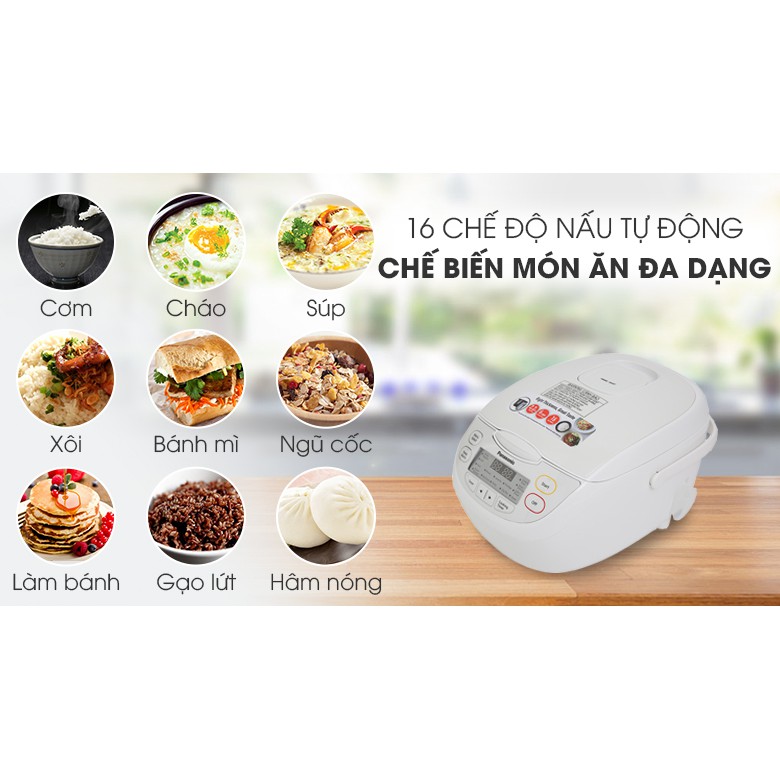 Nồi cơm điện tử Panasonic 1 lít SR-CL108WRA